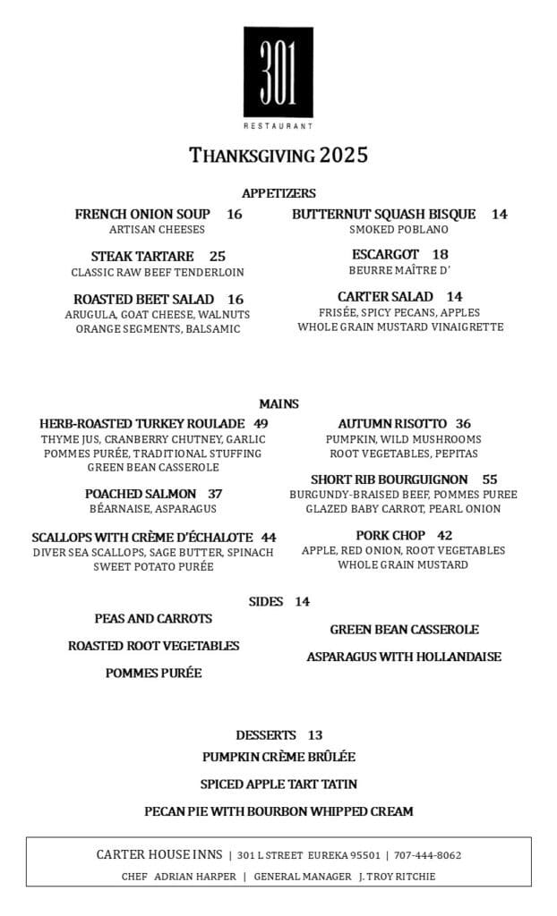 Restaurant 301 7 Eureka California